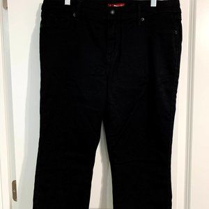 Dressbarn Black Cropped Jeans Size 14 Petite